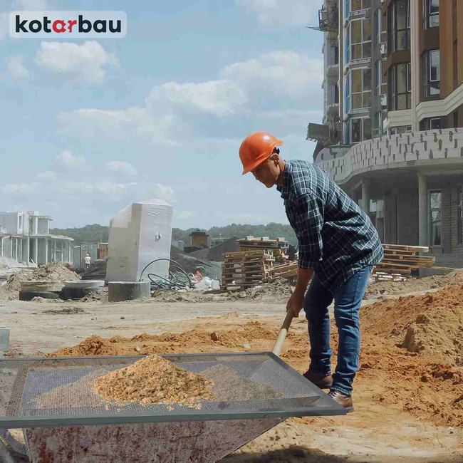 Sită pentru zidărie de construcții pentru nisip de pământ 4x4 mm 120 cm