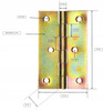 Suport de mobilă metalică fixed hinge 70x45 mm - 25 buc.