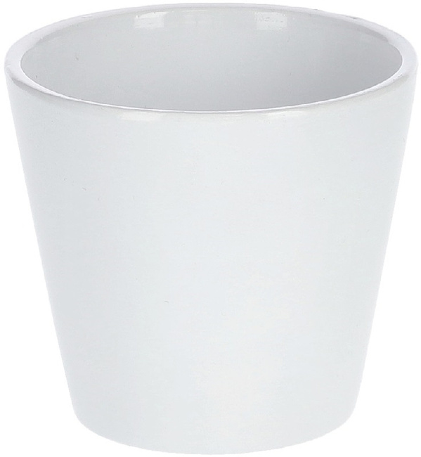 Ghiveci de flori din ceramică 13 cm alb - 2 buc.