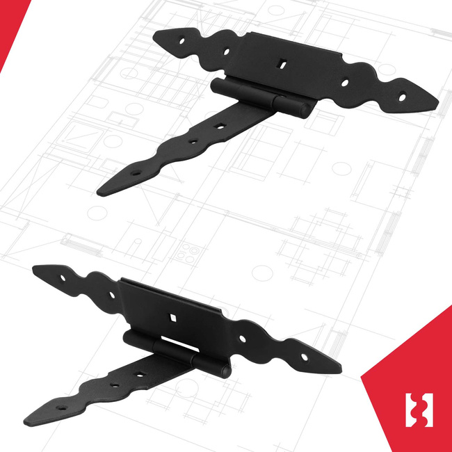 Balamale încrucișate t pentru obloane gazebos wickets 150 mm set de 2 buc.