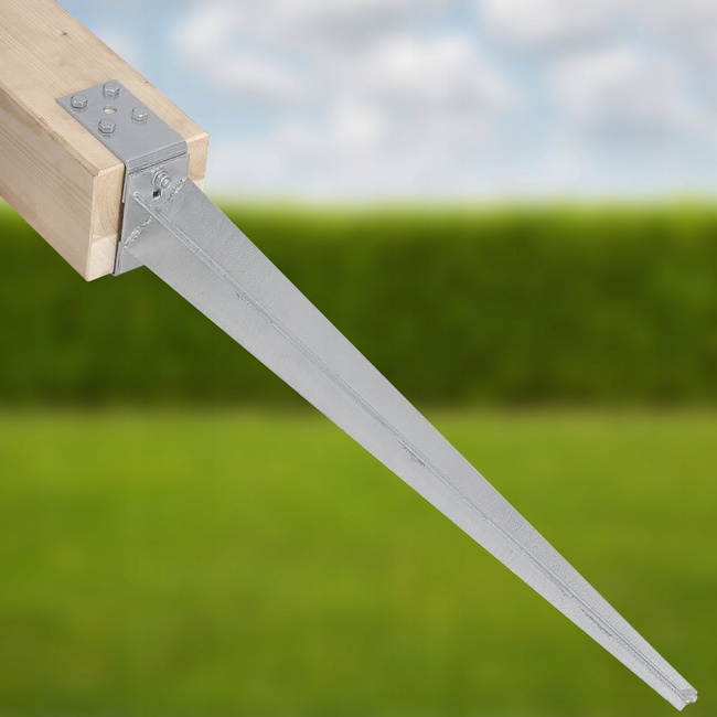 Baza stâlpului reglabilă de bătut 0-120 mm set de 16 buc.
