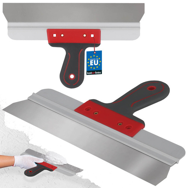 Spatulă de fațadă din oțel inoxidabil pentru gips 350 mm